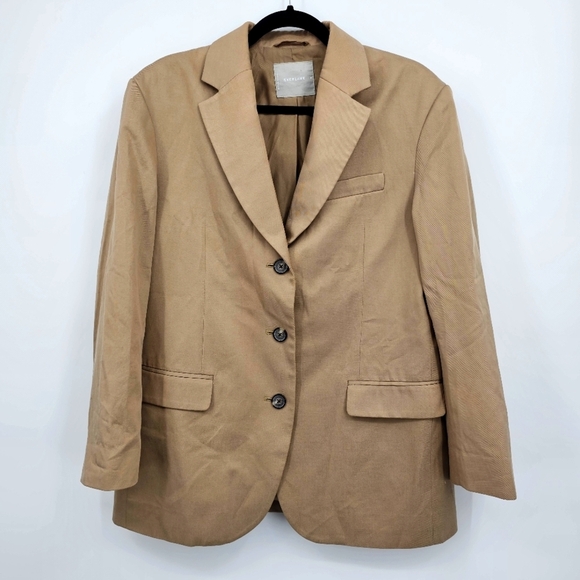 Everlane The '80s Blazer Tan Oversized Fit Size 8 - Picture 1 of 5